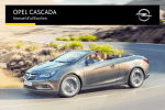 Opel Cascada Manuel d`utilisation