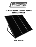 60W Coleman Solar Kit
