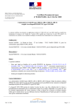 Certificat d`examen de types n° 03.00.251.001.1 du 11 février 2003