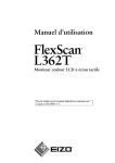 Manuel d`utilisation FlexScan L362T