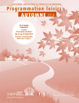 Programmation loisirs - Automne 2014