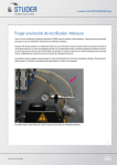 Purger une broche de rectification intérieure