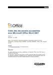 Créer des documents accessibles avec Microsoft Office