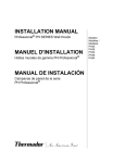 INSTALLATION MANUAL MANUEL D`INSTALLATION