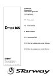 SOMMAIRE Equipement Instructions générales. 1.Vue générale 1.1