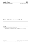 [U2.11.01] Notice d`utilisation des raccords 1D-3D