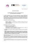 Communiqué de presse - Forum pour l`Investissement Responsable