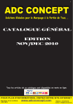 Catalogue général édition nov/déc 2010