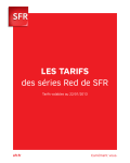 Les Tarifs des séries Red de SFR