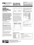 INSTRUCTIONS ASSEMBLY FLOOR MOUNTING