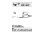 OPERATOR`S MANUAL MANUEL de L`UTILISATEUR