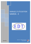 Manuel Utilisation SAMOA 3 Classique