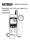 Photomètre UVA, UVC avec capteurs de température