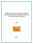 Guide d`intervention auprès des enfants, des adolescentes et