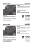 ATV Seat Cover Instructions