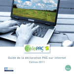 Guide de la déclaration PAC sur internet