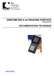 DEBITMETRE A ULTRASONS PORTATIF