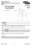 Two Step Walker Model P421B User Manual