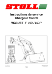 ROBUST F HD / HDP Instructions de service Chargeur frontal