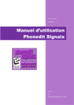 Manuel d`utilisation Phonedit Signaix