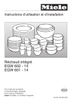 Réchaud intégré EGW 602 - 14 EGW 601