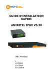 guide d`installation rapide amiritel ipbx v3.30