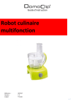 Robot culinaire multifonction
