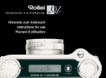 Rollei QZ 35 - Instructions Manuals