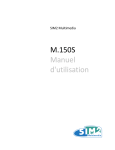 M.150S Manuel d`utilisation