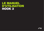 LE MANUEL D`UTILISATION HOOK 3