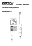 Manuel d`utilisation Thermomètre hygromètre Modèle RH210