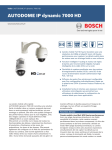 AUTODOME IP dynamic 7000 HD