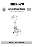 Energym Lateral Stepper Deluxe instructions for use FR