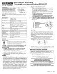 Pince ampèremétrique multimètre 400A AC/DC