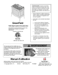 GreenField Manuel d`utilisation