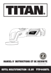 outil multifonction 10,8v ttp448htl - Titan