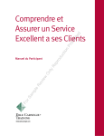 Comprendre et Assurer un Service Excellent a ses Clients