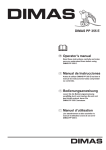 DIMAS PP 355 E Operator`s manual Manual de