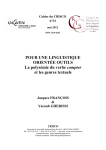 La polysémie du verbe compter et les genres textuels