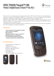 HTC T3232 Touch™ 3G Vivez l`expérience Touch™ en 3G