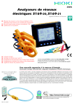 Analyseurs de réseaux électriques 3169-20,3169-21