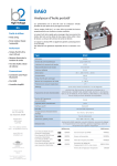 Fiche technique BA60 Analyseur d`huile