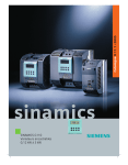 Catalogue Siemens Sinamics G110 (remplace le MM410)