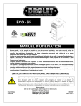 ECO - 65 MANUEL D`UTILISATION