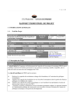 RAPPORT DU 2E TRIMESTRE 2012