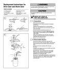 Replacement Instructions for Drive Gear and Worm Gear