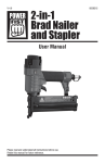 2-in-1 Brad Nailer and Stapler