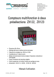Compteurs multifonction à deux présélections ZX122