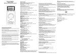 Manuel d`utilisation Modèle 2705B Multimètre Numérique 4000 points