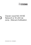 Clavier vocal NX-1815E NetworX à 16 LED de zone